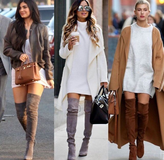 casual knee high boots outfit How to Wear Long Boots: 70 Outfit Ideas with Long Boots