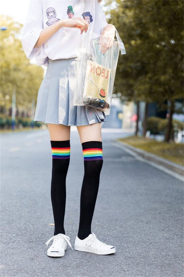 Knee High Socks outfits 02