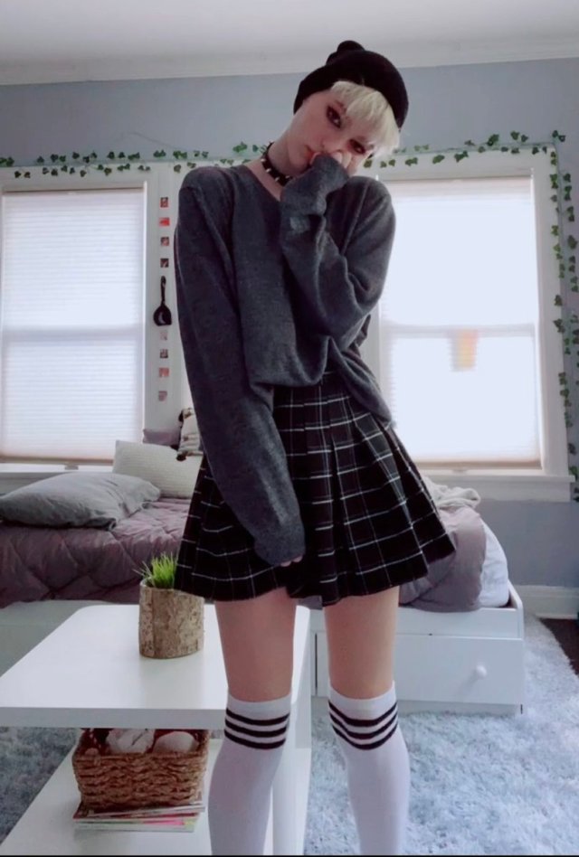 knee high socks plaid tennis skirts