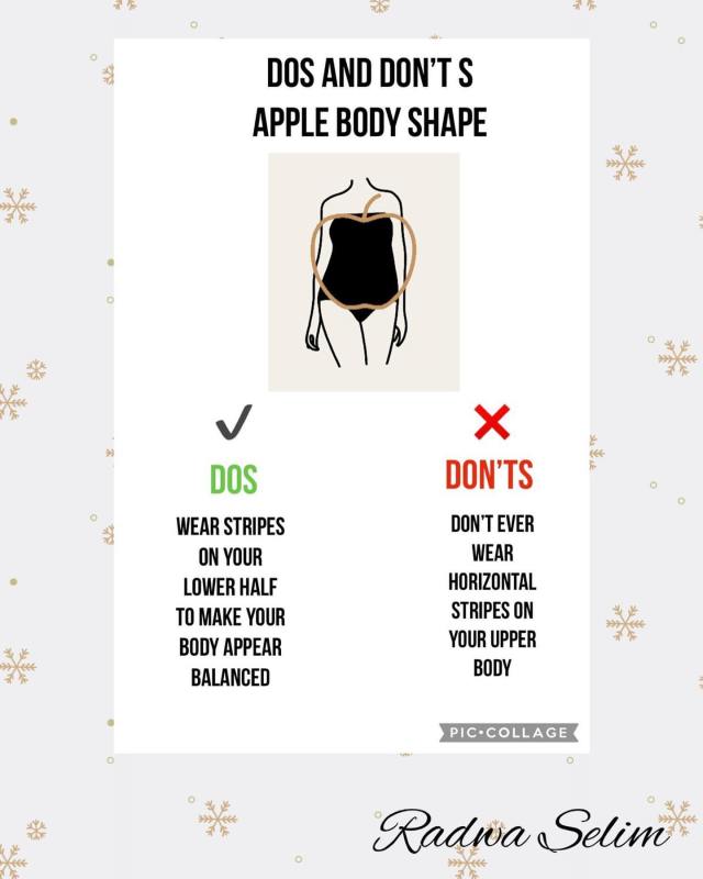 What not to wear on an Apple Body Shape