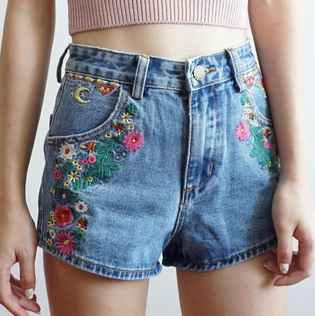 Embroidered Shorts