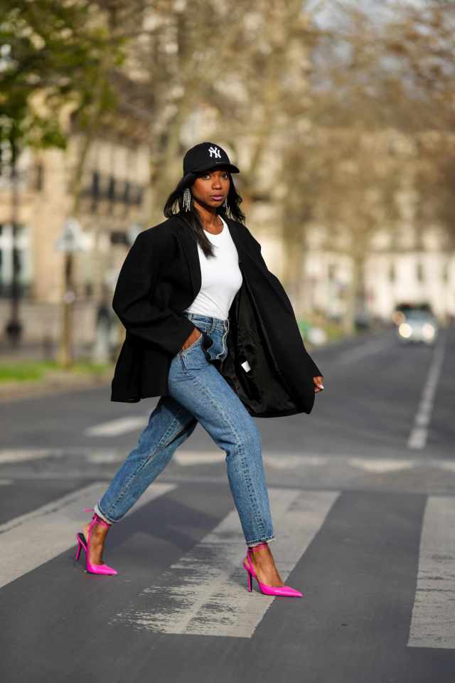 oversize outfit black women